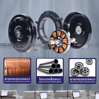 INOVA พัดลมเพดานอุตสาหกรรม ขนาด 120 นิ้ว 74w รุ่น CF56-3W สีดำ