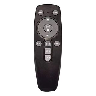 EILON โคมไฟหัวเสาโซลาร์เซลล์ทรงเหลี่ยมลายตรง 15W ปรับได้ 2 แสง พร้อมรีโมทคอลโทรล รุ่น EZTD-FZSW-15W สีดำ