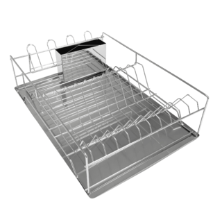 CLOSE ที่คว่ำจาน 46X32X13 ซม. MARIN สีเงิน