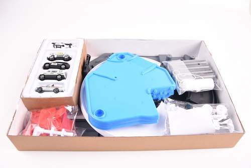 TOYS ของเล่นชุดรางรถตำรวจและเฮลิคอปเตอร์พร้อมอุปกรณ์#255(53x35x8ซม.)