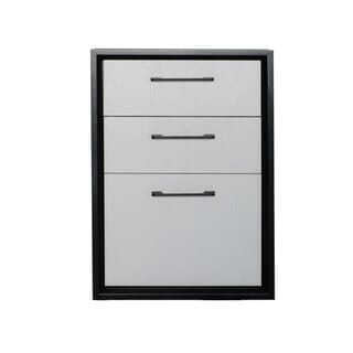 CLOSE ตู้ลิ้นชัก UPVC  LABARIS ขนาด  45.5X65.5 ซม. สีเทา