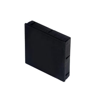 WELLINGTAN ฝาปิดกล่องอะลูมิเนียมTALU5050 5x5x0.7ซม. สีดำ