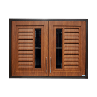 CLOSE ตู้แขวนคู่ ABS 86x66x34 ซม. BROWNIE สีน้ำตาลพรีเมี่ยม