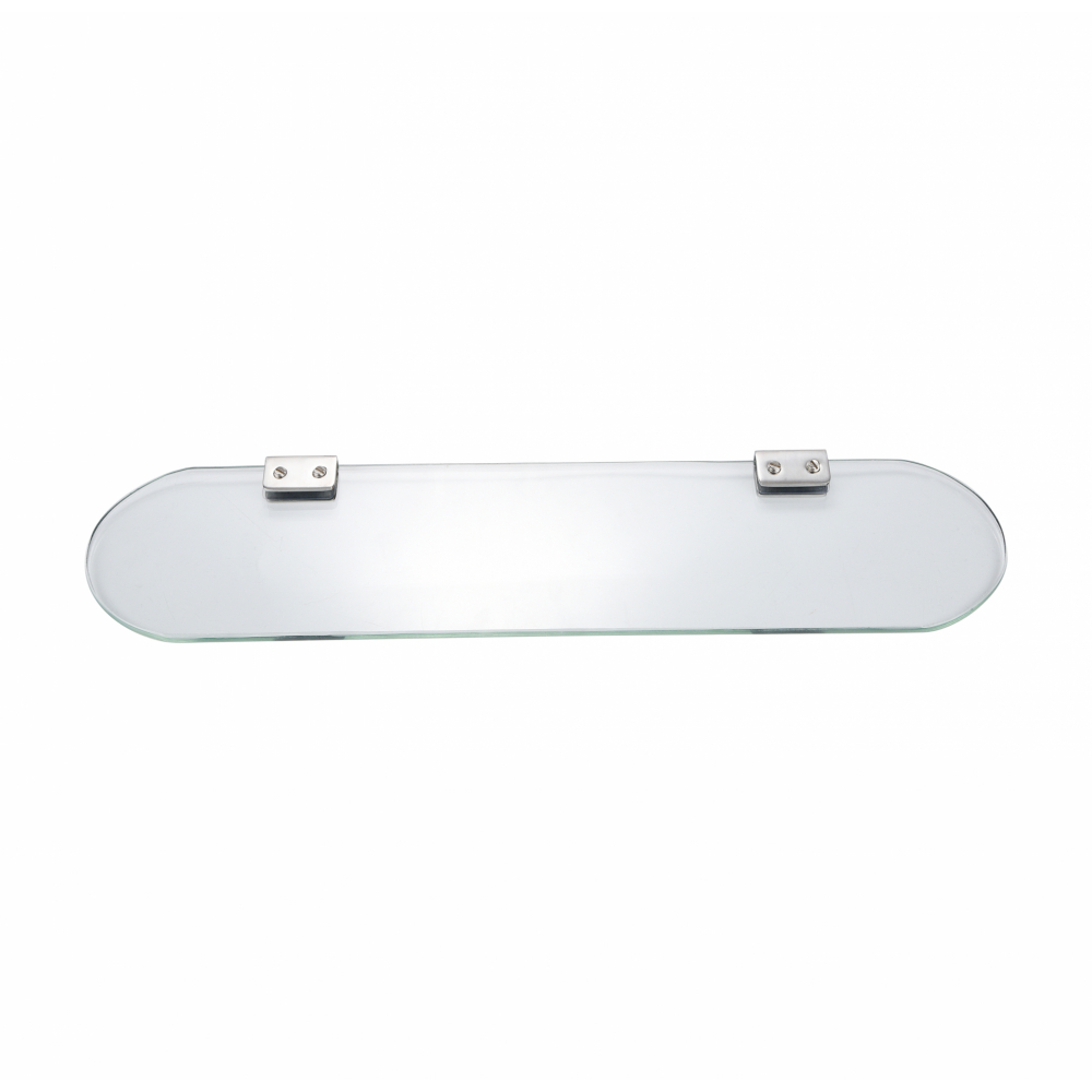Verno ชั้นวางกระจกพร้อมขารับรับชั้นสแตนเลส 304 รุ่น PQS-JJ-50B ขนาด 50x12x2 ซม.