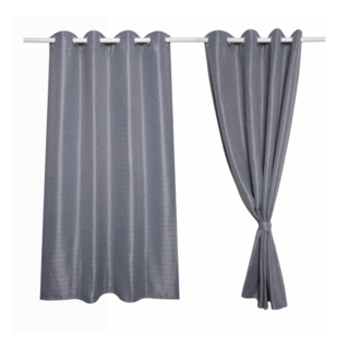 DAVINCI ผ้าม่านประตู รุ่น Mila-24 ขนาด 140x250 ซม. สีเทา