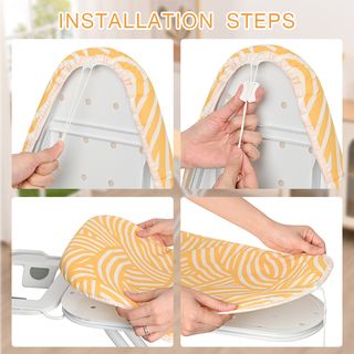 SAKU ผ้ารองรีด สำหรับโต๊ะรีดรุ่น  S1236H1-19 ขนาด 40.5x101.5 ซม. รุ่น 1236 Cover สีเหลือง