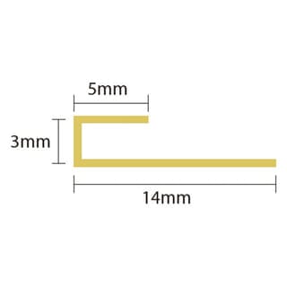 GREAT WOOD ตัวจบอะลูมิเนียม รุ่นJA524-S ขนาด 1.4x0.3x300cm. สีSilver