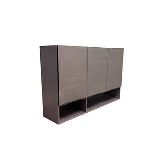 CLOSE ตู้แขวนไฮกลอสพร้อมชั้นวาง ขนาด 120×30×80 ซม. CALISTA สีไม้ธรรมชาติ (1/2)