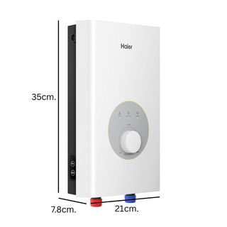 HAIER เครื่องทำน้ำอุ่น ขนาด 3500 วัตต์ รุ่น EI35M-F1W สีขาว