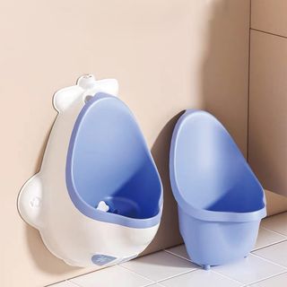 Primo Kids โถฝึกยืนฉี่จรวจแบบแขวนผนัง  รุ่น Rocket UN03 สีฟ้า