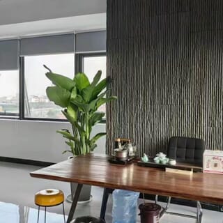 GREATWOOD บอร์ด PU หินเทียมลาย Orographic Stone ขนาด 60x120CM สี Ash Black