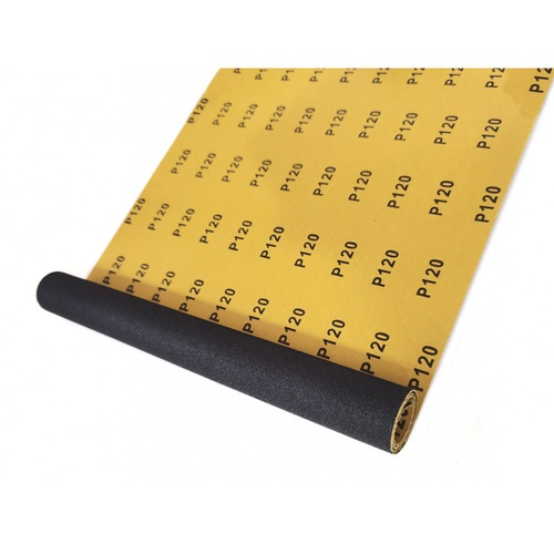 HUMMER กระดาษทรายม้วนขัดน้ำ 12 นิ้ว เบอร์ 120 ขนาด 300 มม.x1เมตร BPR-300120M1 สีดำ