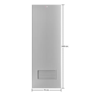 BATHIC ประตูพีวีซี BP2 70x200 ซม. สีเทา (ไม่เจาะรูลูกบิด)