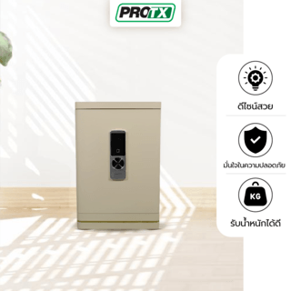 PROTX ตู้เซฟดิจิตอลสแกนลายนิ้วมือ รุ่น LUCK-01 ขนาด 38x42x60 ซม. สีทอง น้ำหนัก 43 KG