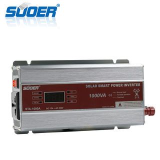 SUOER เครื่องแปลงไฟ Modified wave Inverter 12V รุ่น STA1000W/A (มีหน้าจอ)
