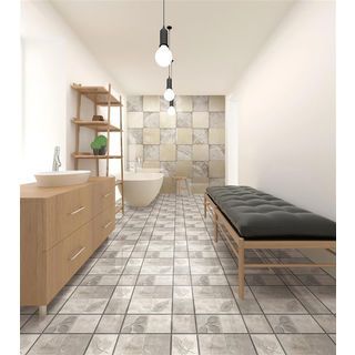 Marbella กระเบื้องเซรามิคปูพื้น 16x16 นิ้ว รุ่น พอล ลีฟ GS56 (12P)