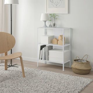 DELICATO ชั้นวางของเหล็ก 3 ชั้น รุ่น EVA3 ขนาด 60x30x80 ซม. สีขาว
