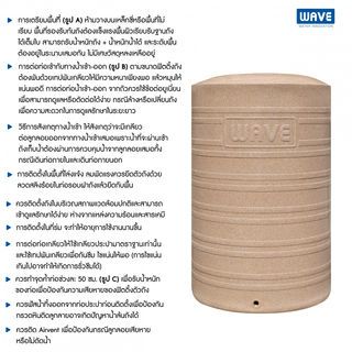WAVE ถังเก็บน้ำบนดินลายแกรนิต ปลอดตะไคร่ ขนาด 2000L รุ่น WGD คละสี