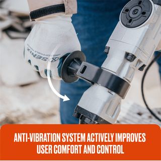 SENIX เครื่องสกัดไฟฟ้า 6.8 กิโลกรัม 1,300W รุ่น DHE13.0-M-EU สีน้ำเงิน - ดำ