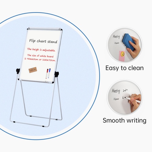 Smith กระดานฟลิปชาร์ท พับเก็บได้ รุ่น XMS-FCU6090 ขนาด 60xx90x160 ซม. สีขาว
