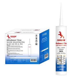 JUHUAN ซิลิโคน ซีลแลนท์ ไร้กรด N10 300 มล. สีขาว