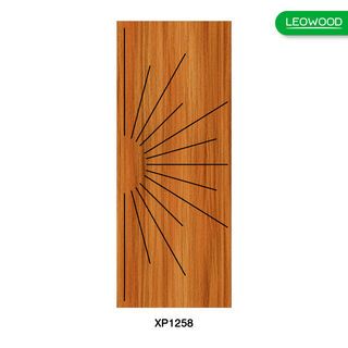 LEOWOOD ประตูไม้เคลือบเมลามีน DoorX Platinum ลาย 1 ขนาด 80x200 ซม. สีบาซิลเลี่ยนทีค