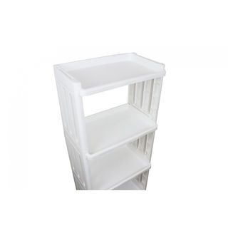 GOME ชั้นวางอเนกประสงค์ 4ชั้น BANO HXG0003 ขนาด 40x24.5x92 ซม. สีขาว
