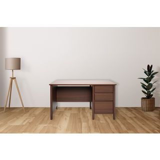 DELICATO โต๊ะทำงาน รุ่นบูมมี่ ขนาด 140x60x75ซม. สีอเมริกาโน่