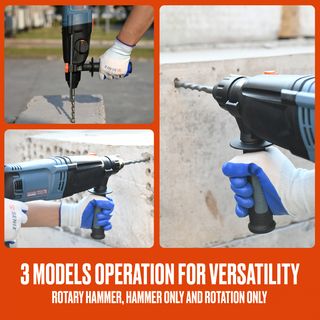 SENIX สว่านโรตารี่ไฟฟ้า 26 มม. 800W รุ่น PDRE08-M-EU สีน้ำเงิน - ดำ