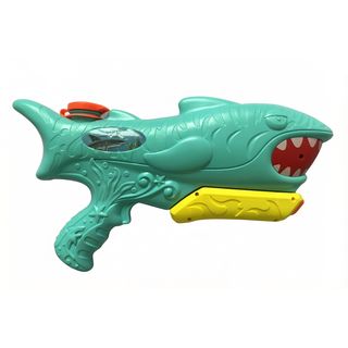 TOYS ของเล่นปืนฉีดน้ำแบบชักลายปลาฉลาม รุ่น # 1063 ขนาด(38x21x6 ซม.) คละสี