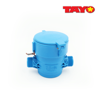 TAYO มิเตอร์น้ำ 1/2นิ้ว ABS รุ่น MGK15 สีฟ้า