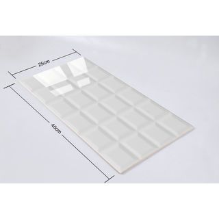 Marbella กระเบื้องเซรามิคปูผนัง 10x16 นิ้ว สแควร์ ไวท์ D25401A (N) Gloss (15P)