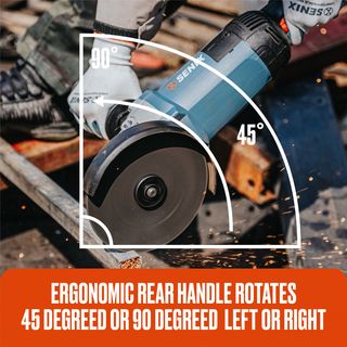 SENIX เครื่องเจียรไฟฟ้า 7 นิ้ว 2,200W รุ่น PAE22.0-M1-EU สีน้ำเงิน - ดำ