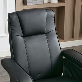 PULITO เก้าอี้พักผ่อนพร้อมที่วางขา รุ่น DIEGO ขนาด 73x110x98 ซม.  สีดำ