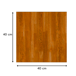 Marbella กระเบื้องเซรามิคปูพื้น 40X40 ซม. รุ่น นาตาวู้ด น้ำตาลเข้ม F011-R3X Gloss (12P)