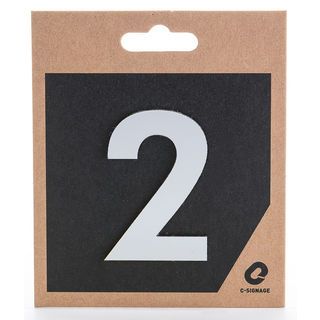 ป้ายอลูฯ CSLS-H 2002 เลข 2 แบบเงา