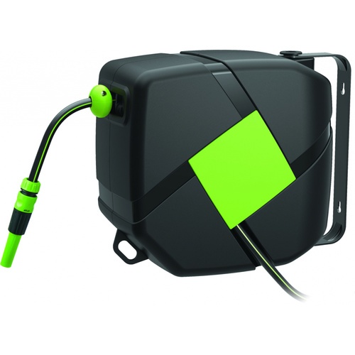 Tree O ชุดเก็บสายยางอัตโนมัติ รุ่นDY6680W10 พร้อมสายยาง5/16 10เมตร สีเขียวดำ