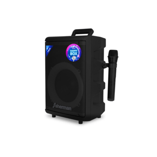 Sherman ลำโพงล้อลากอเนกประสงค์ 8 นิ้ว รุ่น APS-260 สีดำ