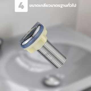 IRIS ก๊อกอ่างล้างหน้าทรงเตี้ย รุ่น IR-51111 ขนาด 4x13.2x13.2 ซม. สีโครม