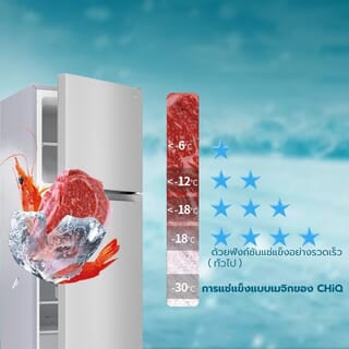 CHiQ  ตู้เย็น 2 ประตู ขนาด 4.9 คิว รุ่น CTM138LS สีเทา