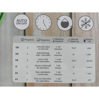 Tree O Plus เครื่องตั้งเวลารดน้ำอัตโนมัติ รุ่นGLB-621000-0 สีเขียวดำ