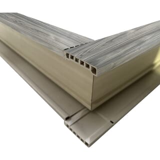 WELLINGTAN วงกบประตูWPC พร้อมซับ รุ่นTCF100A ขนาด 80x200ซม. สีวอลนัลเทา