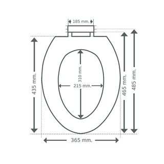 Donmark ฝารองนั่งโถสุขภัณฑ์ทรง Elongate รุ่น DM-1900