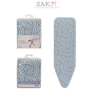 SAKU ผ้ารองรีด สำหรับโต๊ะรีดรุ่น RY1748HTZ1-30x20-35 ขนาด 54x132 ซม. รุ่น 1748 Cover สีน้ำเงิน