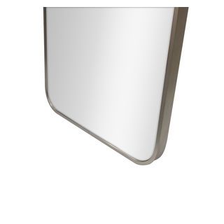 Nice กระจกมีกรอบอะลูมิเนียมทรงเหลี่ยม รุ่น อาเมเรีย-ซิลเวอร์ ขนาด 30x120 ซม. สีเงิน 