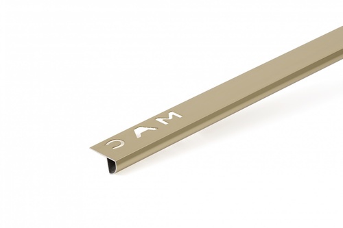 คิ้วอลูมิเนียมแบบโค้ง 8 มม. ยาว 2 เมตร. รุ่น NC- DAT003 champagne MAC