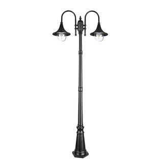 EILON โคมไฟสนาม Classic  2*E27 สูง 220 Cm. รุ่น Jelly  MV238-PL2  สีดำ