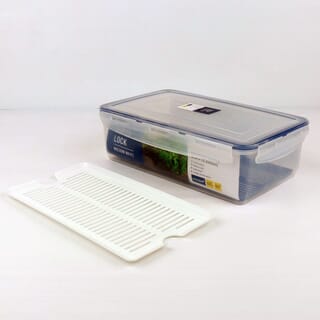 SUPER LOCK  กล่องอาหาร  3000 มล. 6814-2 Pack 1GET1 สีขาว