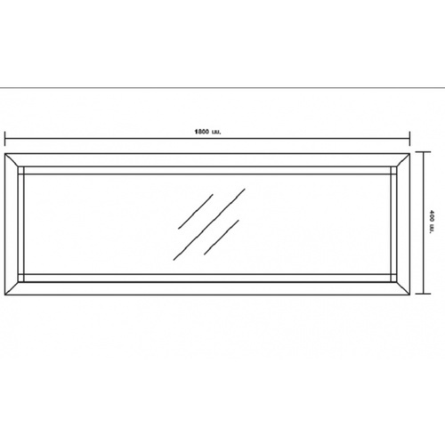 WELLINGTAN หน้าต่างไวนิล ช่องแสง FWG1804 180x40ซม. สีขาว