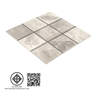 Marbella กระเบื้องเซรามิคปูพื้น 40X40 ซม. รุ่น พอล ลีฟ GS56 (12P)